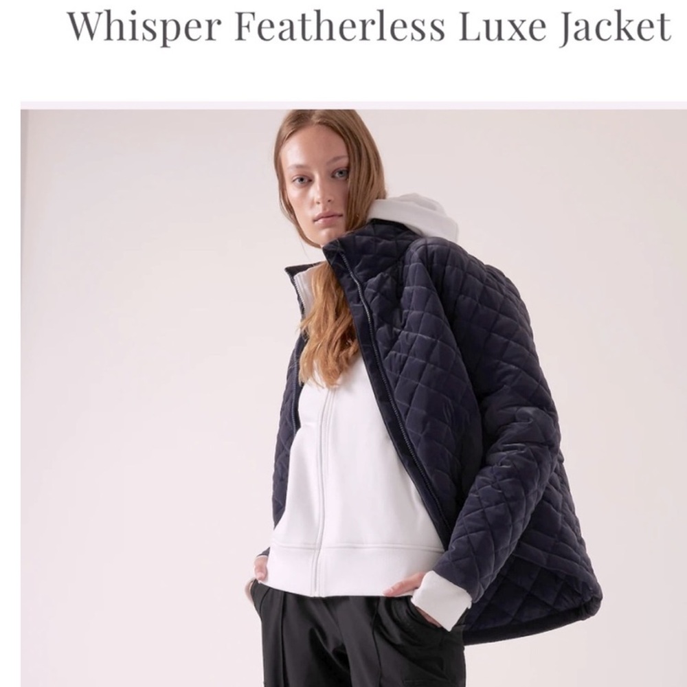 Athletica Whisper Featherless Luxe Jacket, Women’s, NAVY BLUE, Large, Tall